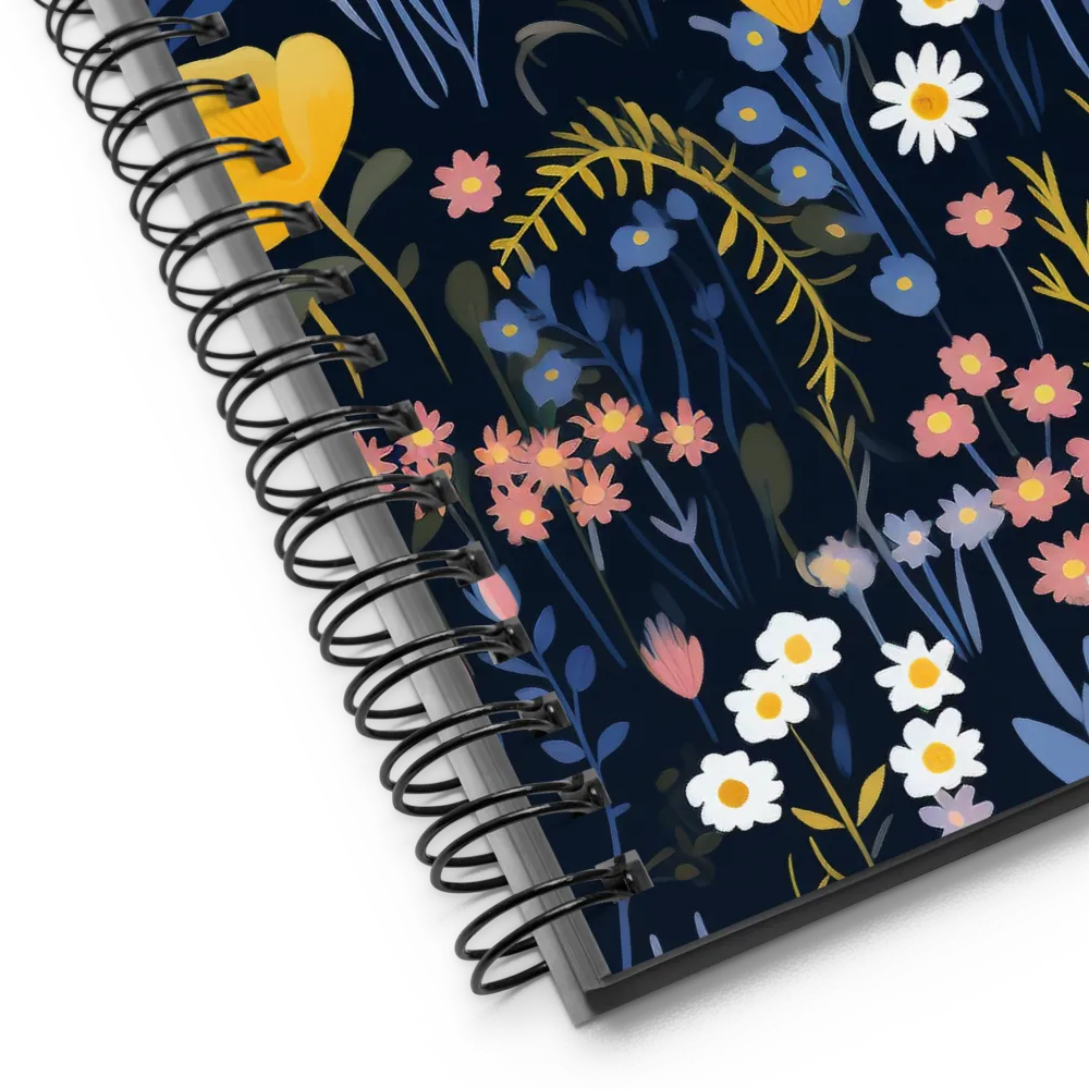 Botanical Harmony: A Floral Symphony | Spiral Notebook