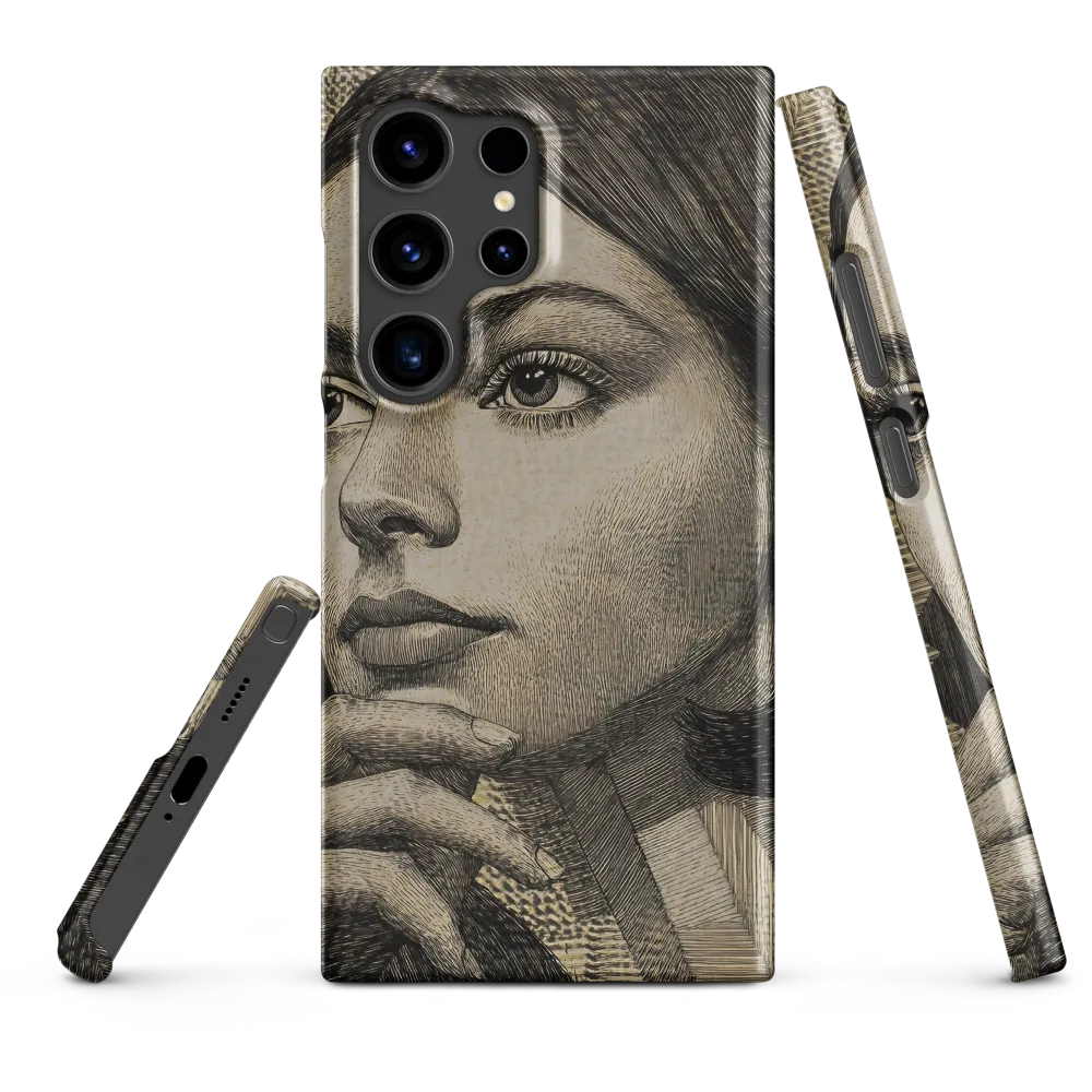Contemplative Reflection | Phone Case |  S24 Ultra | Snap Case | Matte