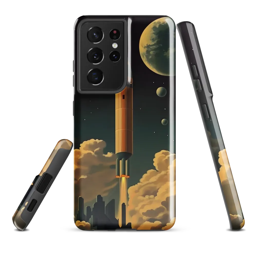 Journey Through the Cosmic Frontier | Phone Case |  S21 Ultra | Tough Case | Glossy
