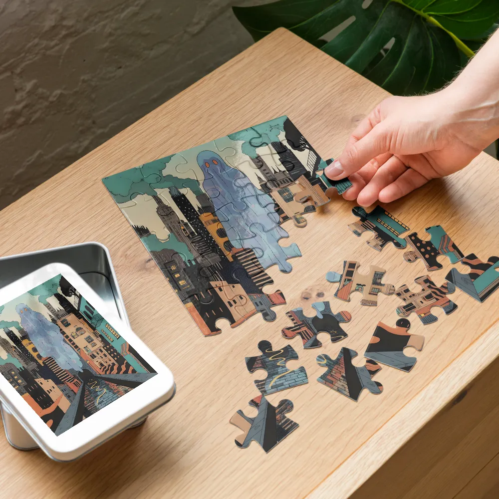 Canal Sentinel 
 Jigsaw Puzzle in Tin Box