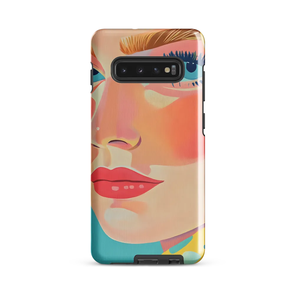 Vibrant Elegance: A Pop Art Portrait | Phone Case |  S10 Plus | Tough Case | Glossy