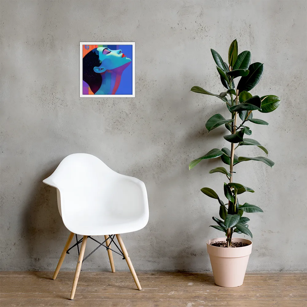 Ethereal Reverie | Poster with White Frame | 14″×14″