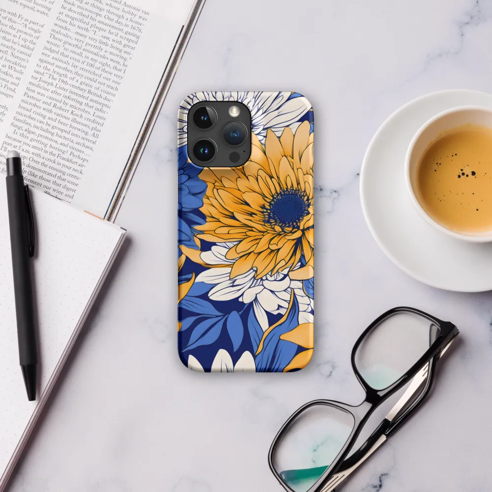 Floral Harmony in Blue and Yellow