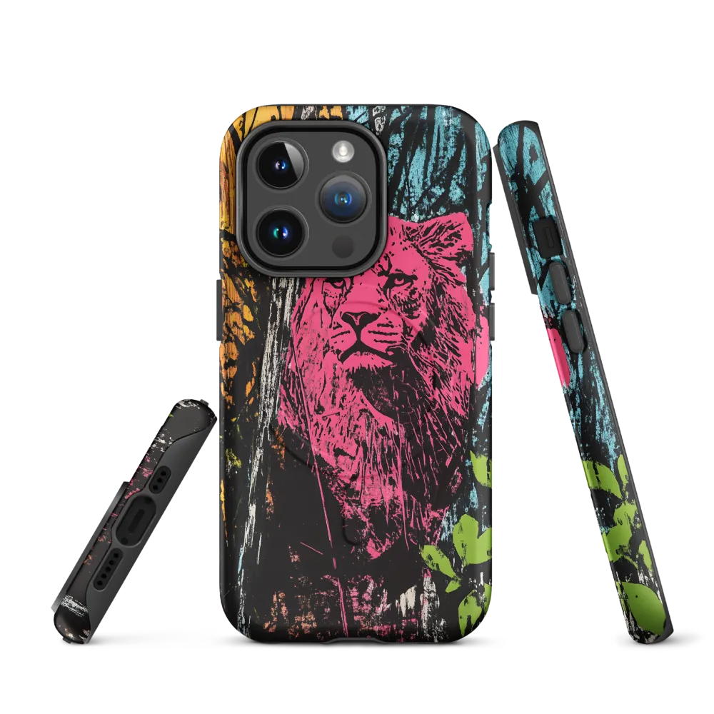 Fierce Vibrance: The Pink Lion