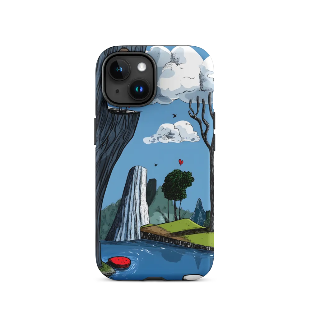 Whimsical Cliffside Reflections