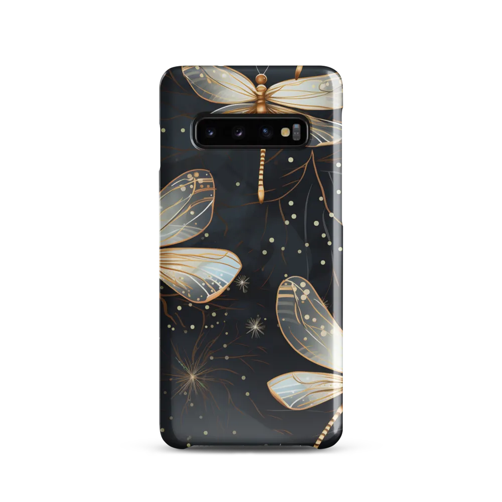 Ethereal Dance: Dragonflies in a Midnight Garden