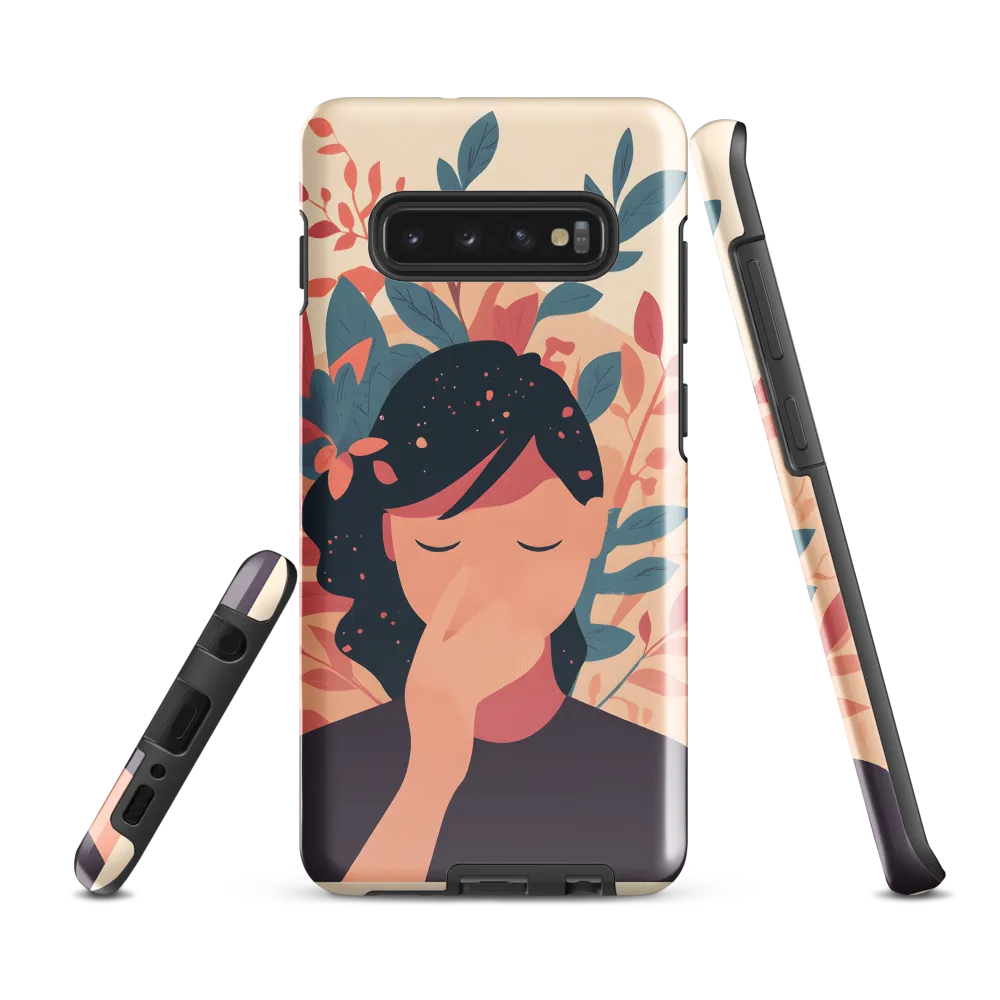 Whispers of Nature: A Serene Contemplation | Phone Case |  S10 Plus | Tough Case | Glossy