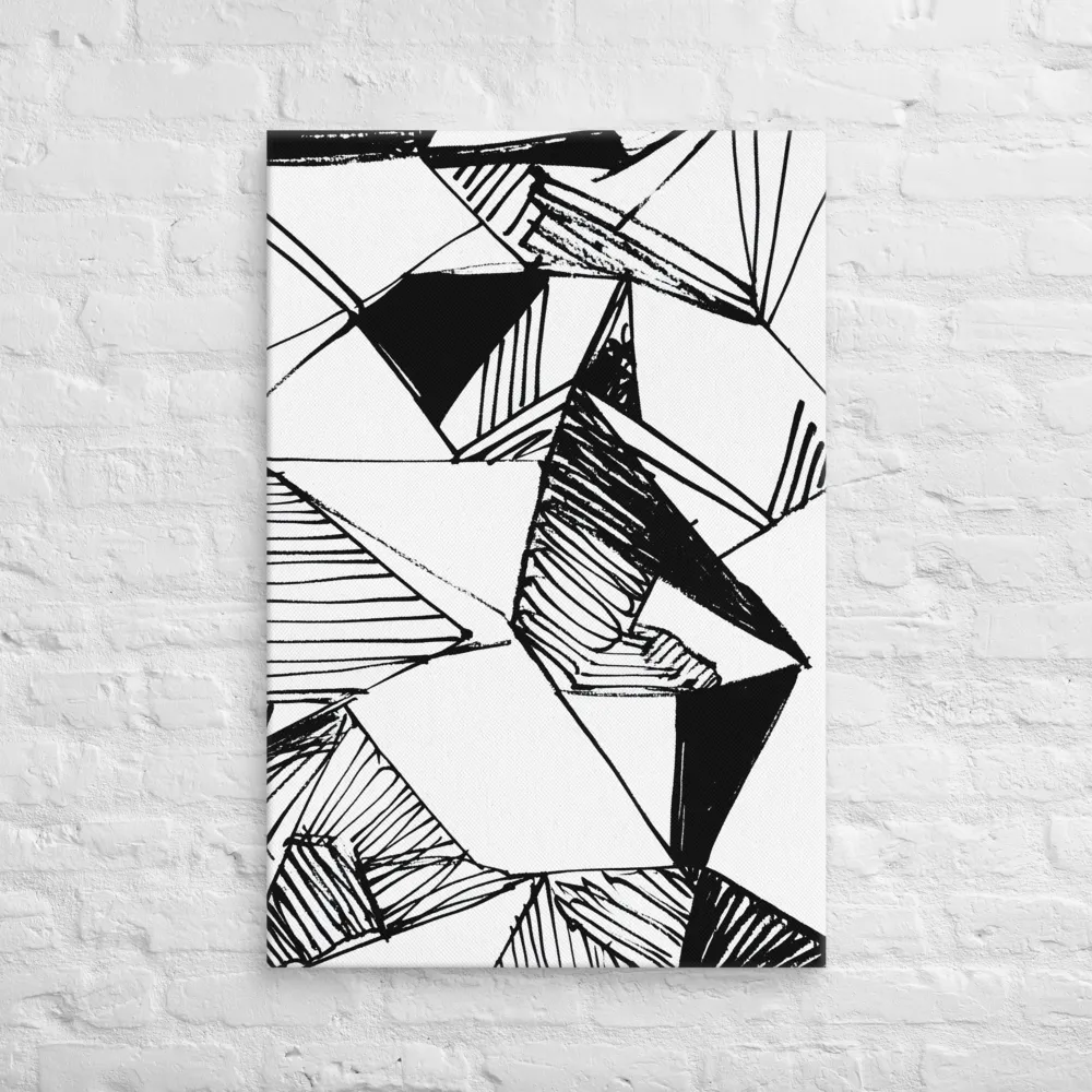 Dynamic Geometry in Ink | Canvas | 24″×36″
