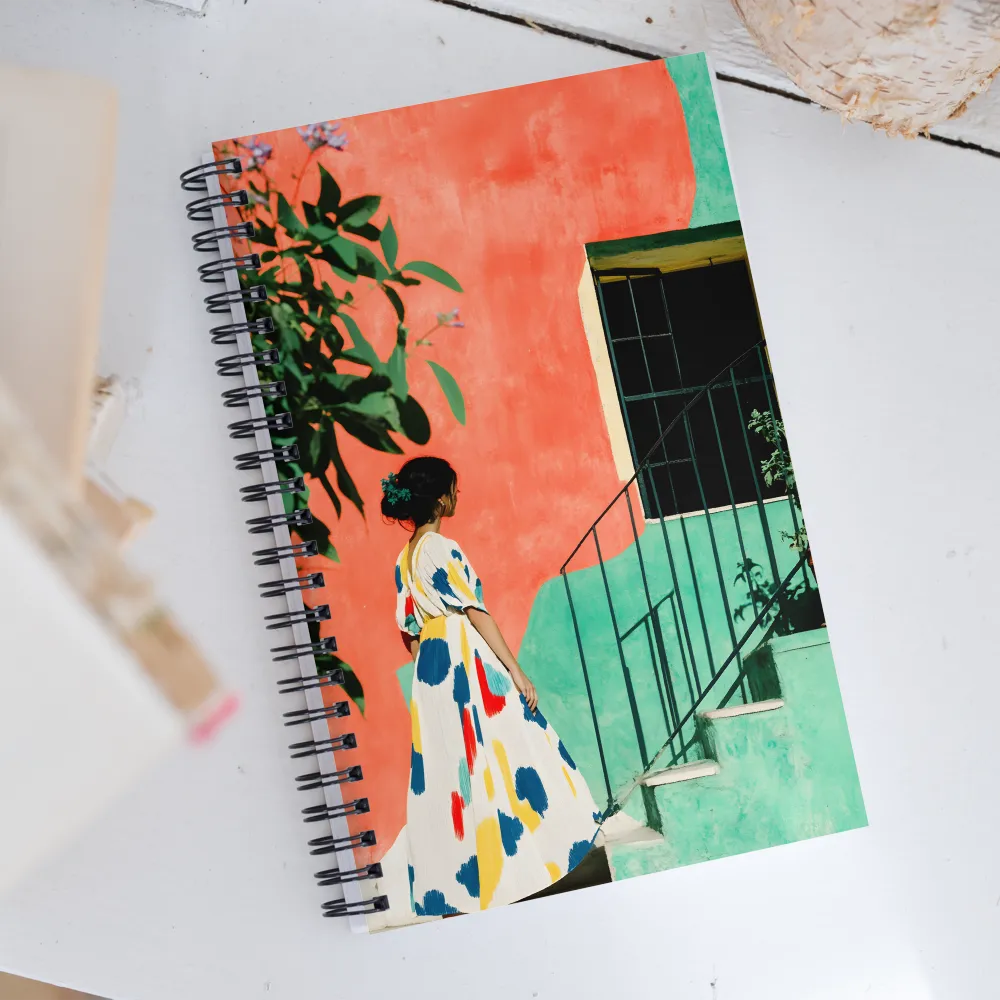 Stairway to Colorful Bliss | Spiral Notebook