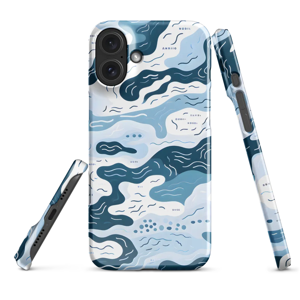 Flowing Waters: An Abstract Journey | Phone Case |  16 Plus | Snap Case | Glossy