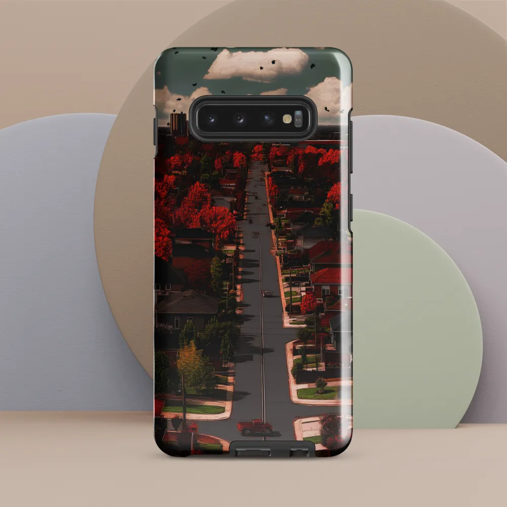 Urban Serenade: A Dusk Reflection | Phone Case |  S10 Plus | Tough Case | Glossy