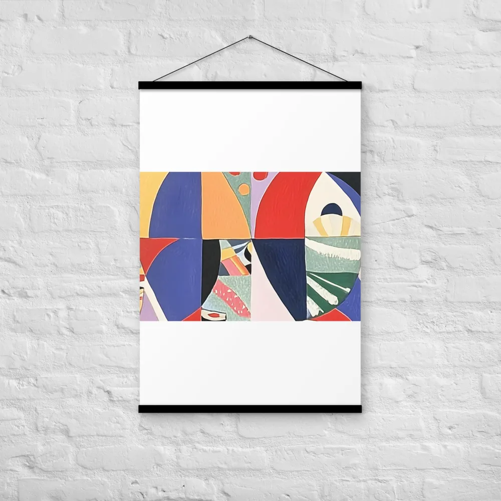 Dynamic Mosaic Symmetry | Poster With Black Wood Hanger | 24″×36″
