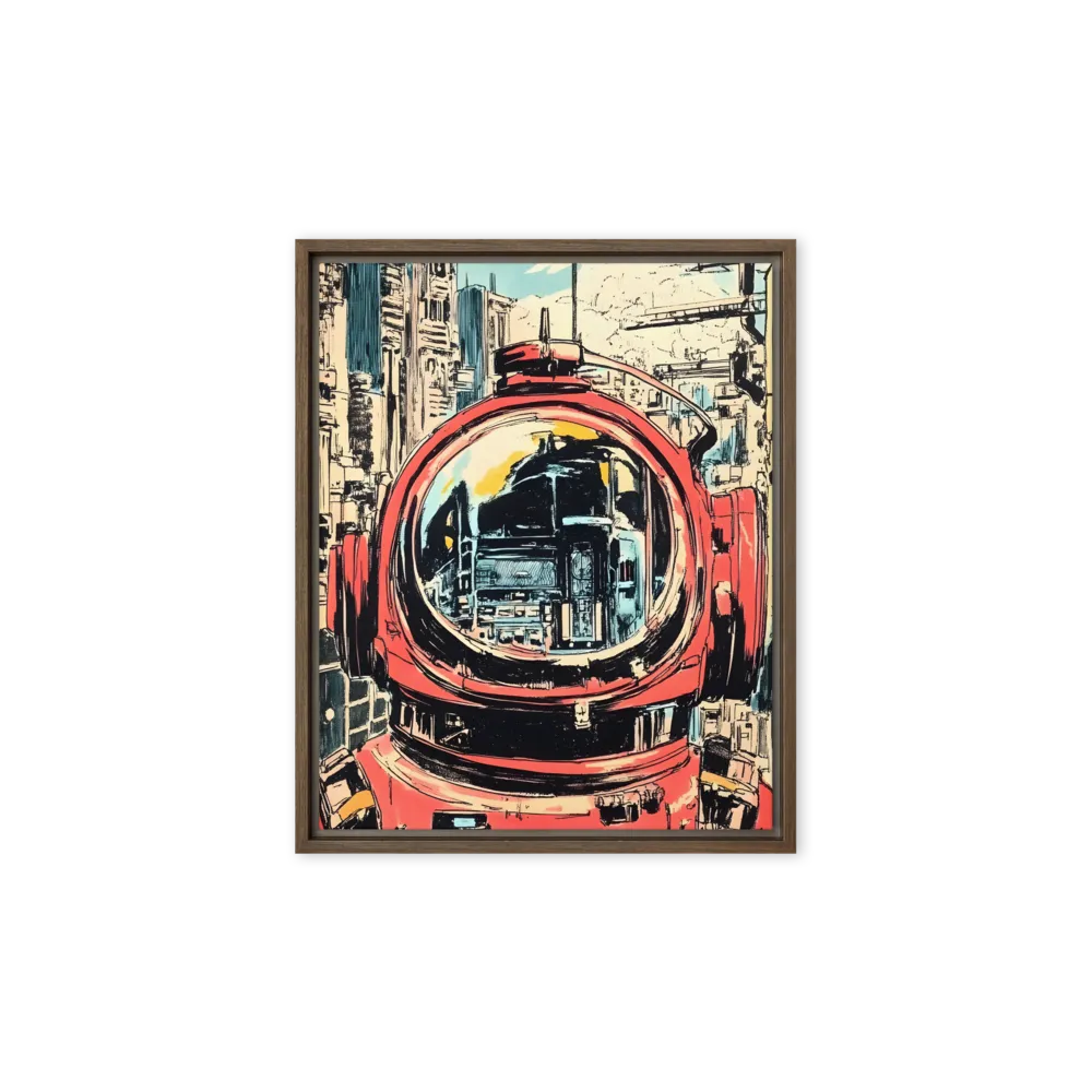 Reflections of Tomorrow | Canvas with Brown Frame | 8″×10″