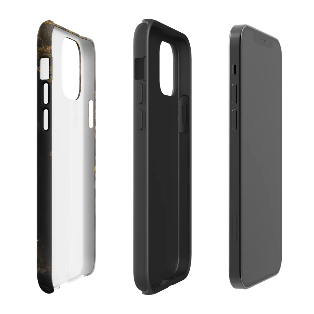 Golden Elegance: A Modern Profile Portrait