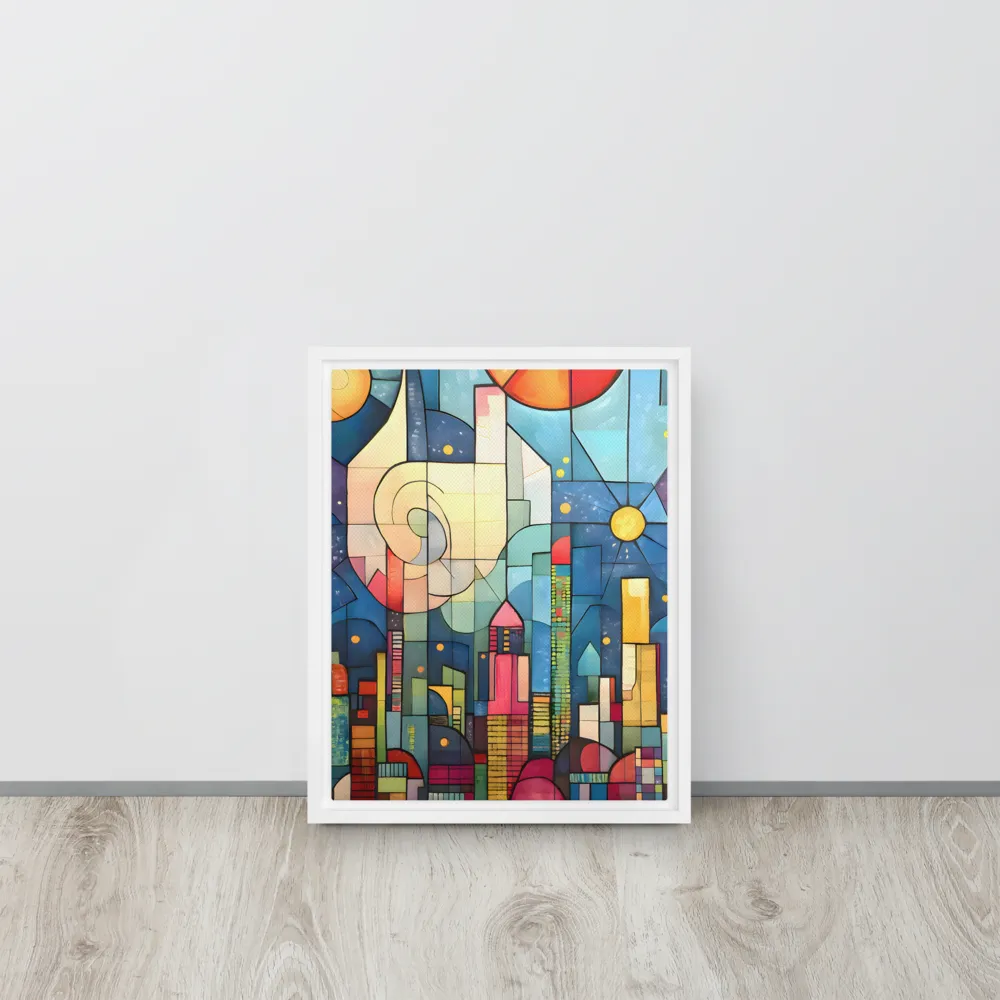 Geometric Harmony: A Vibrant Cityscape