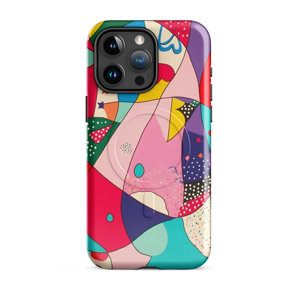 Playful Geometry in Color | Phone Case |  15 Pro Max | MagSafe® Tough Case | Glossy
