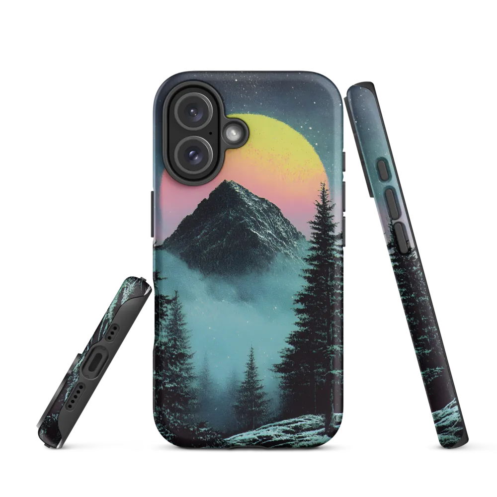 Ethereal Peaks Under Celestial Lights | Phone Case