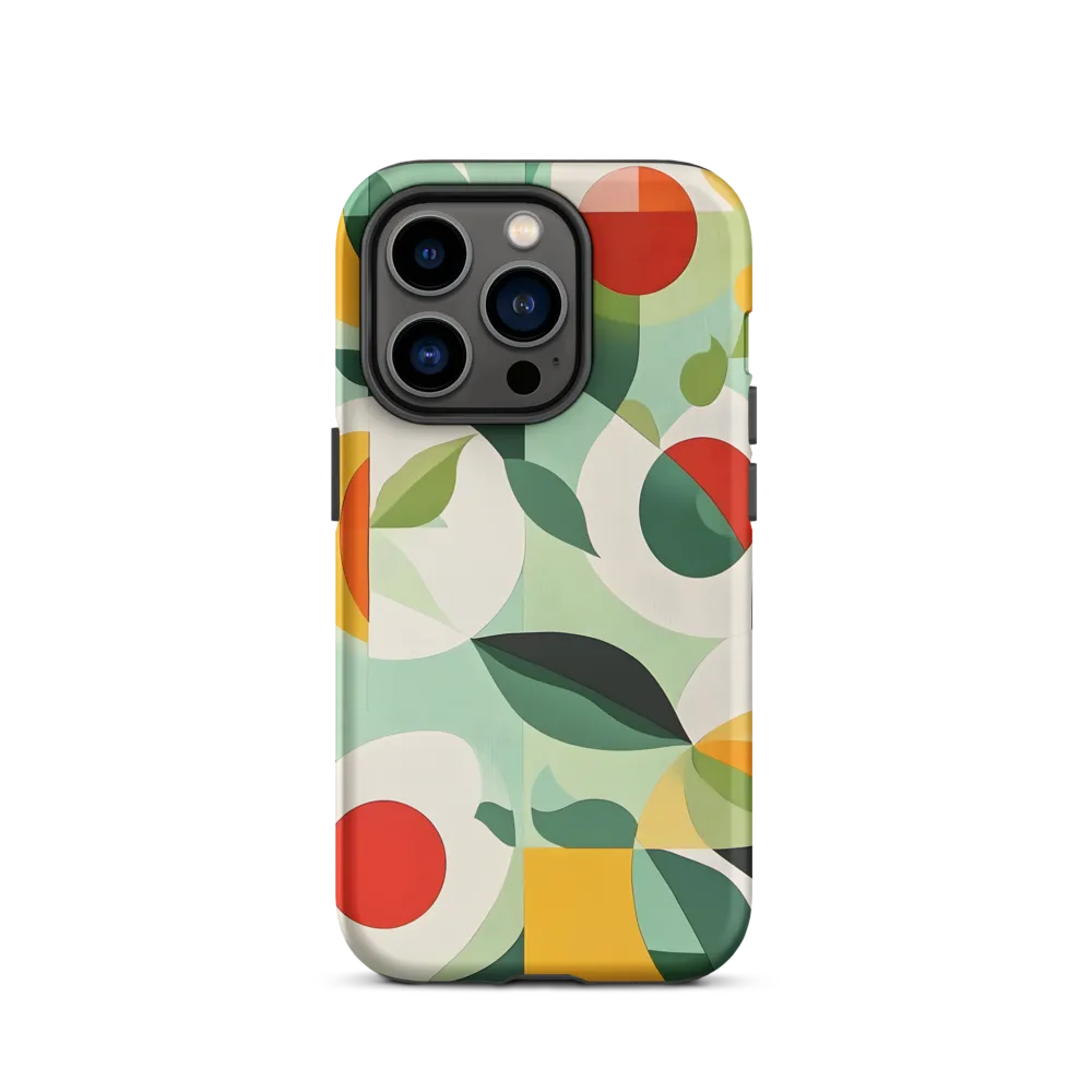 Harmony in Shapes: A Playful Abstract Design | Phone Case |  14 Pro | Tough Case | Matte