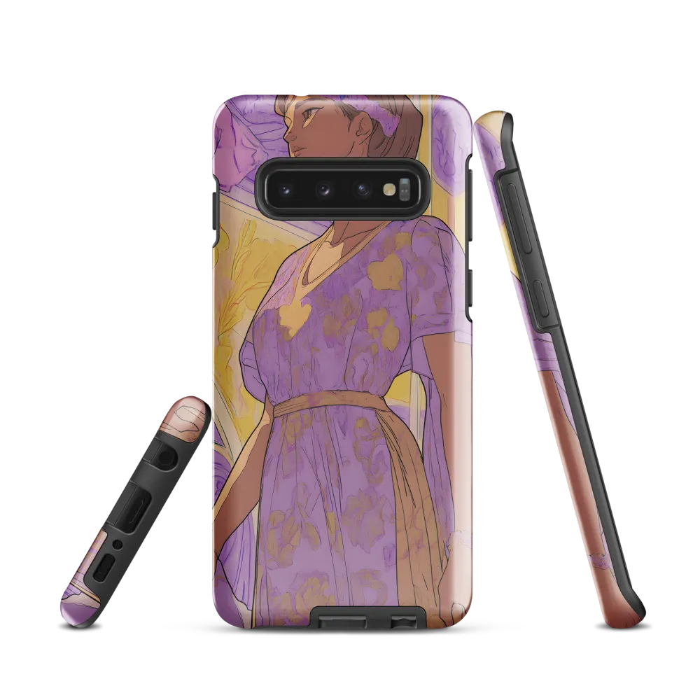 Elegance in Floral Harmony | Phone Case |  S10 | Tough Case | Glossy