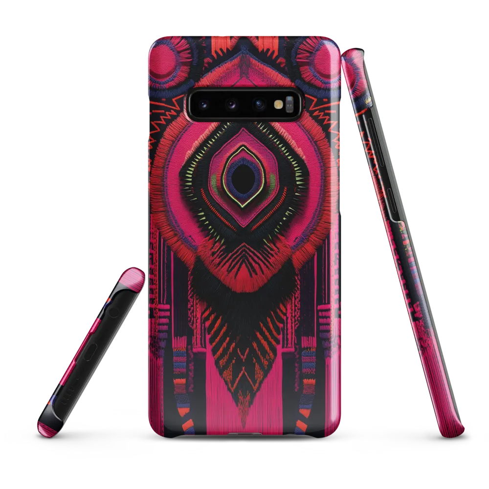 Mystic Mandala in Thread | Phone Case |  S10 Plus | Snap Case | Glossy