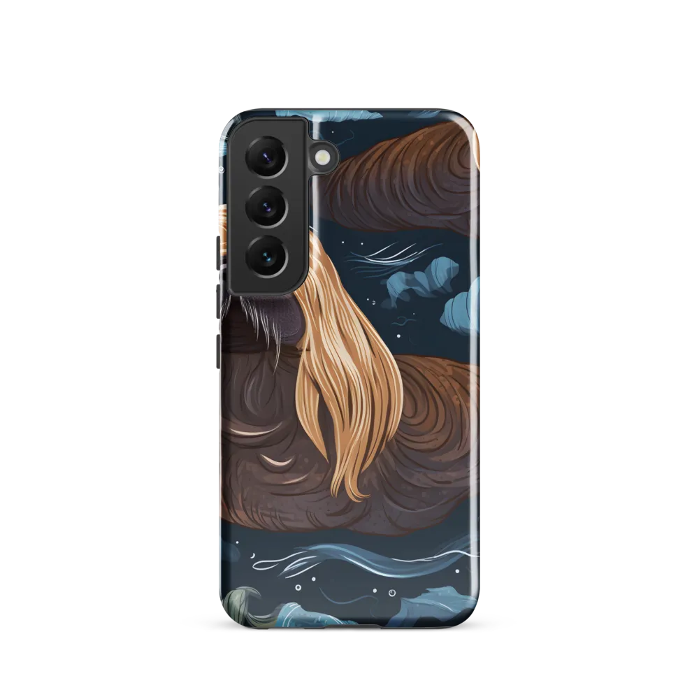 Whimsical Walruses in Deep Blue