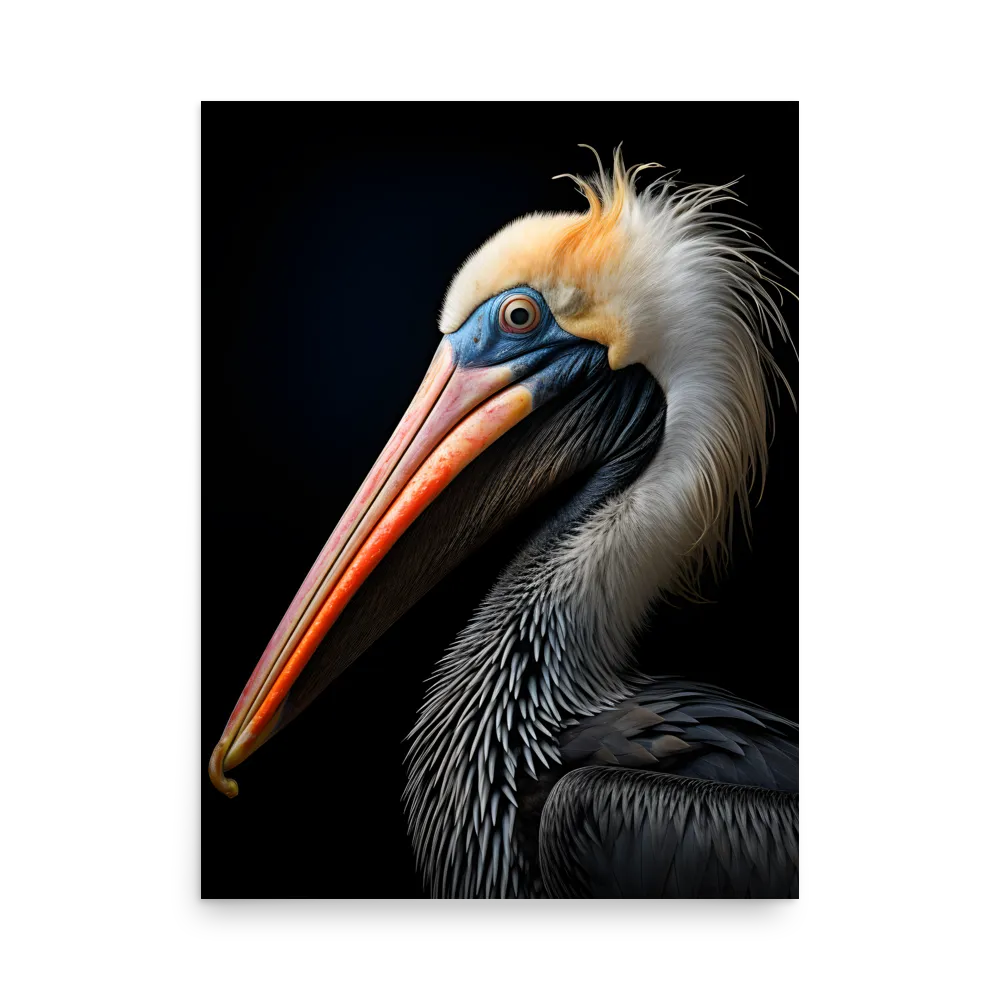 Majestic Portrait of a Pelican | Poster | 18″×24″