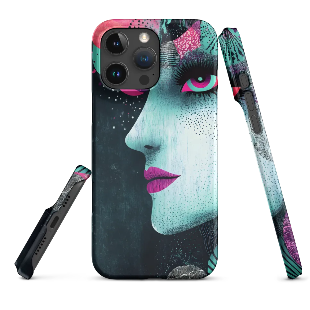 Mystical Beauty in Blue and Pink | Phone Case |  16 Pro Max | Snap Case | Matte