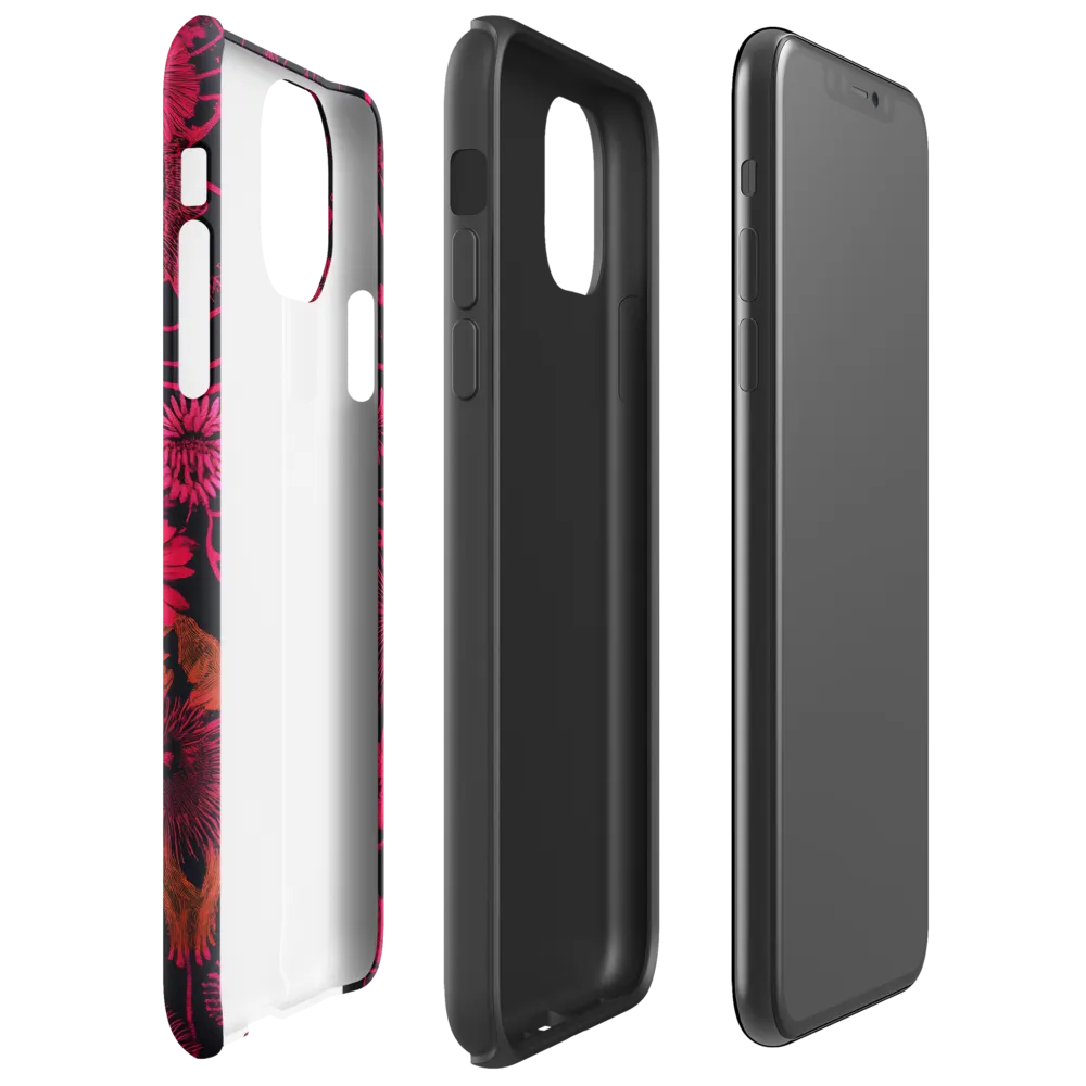 Cosmic Blooms: A Journey Through Space and Nature | Phone Case |  11 Pro Max | Tough Case | Glossy