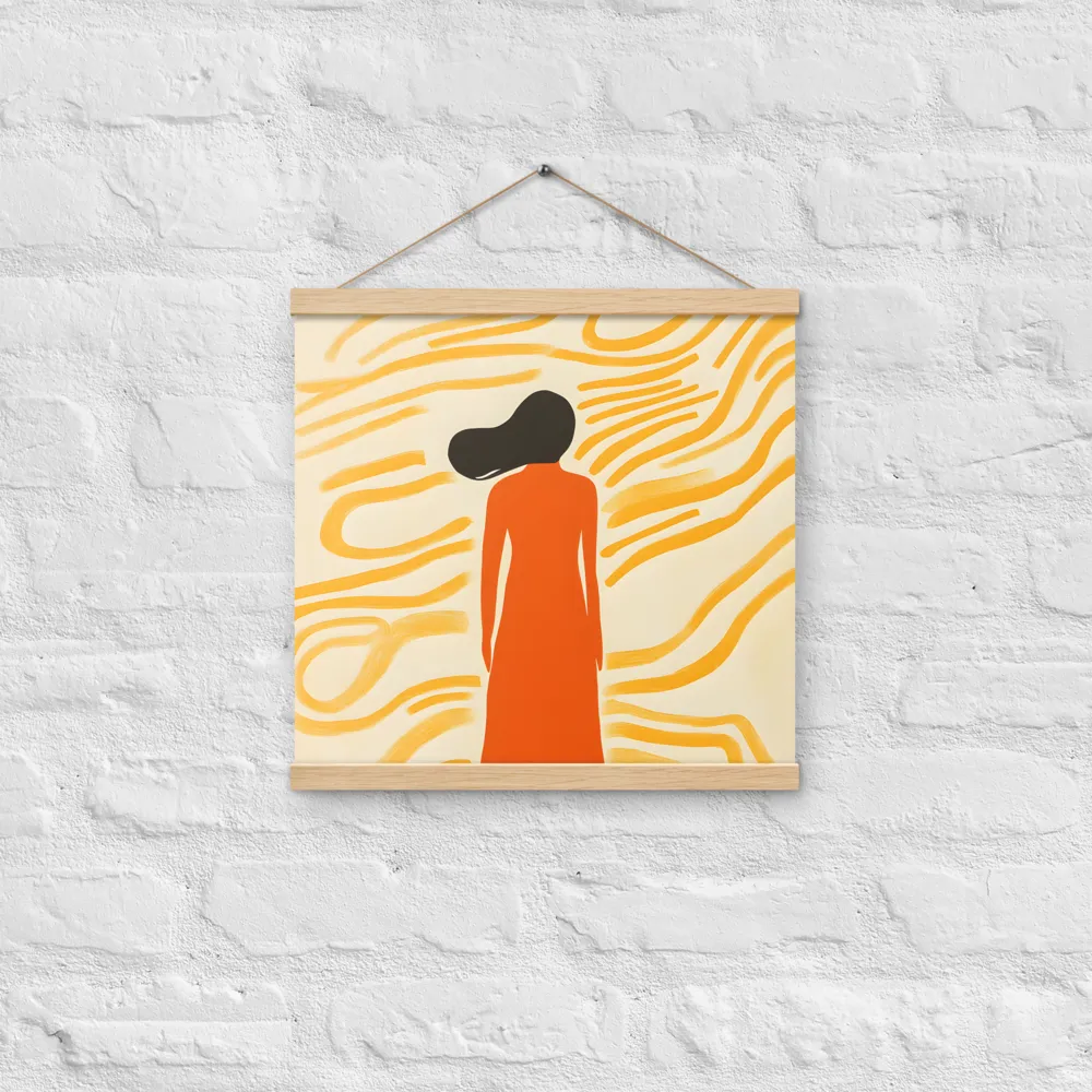 Connection to Serenity | Poster With Oak Wood Hanger | 16″×16″