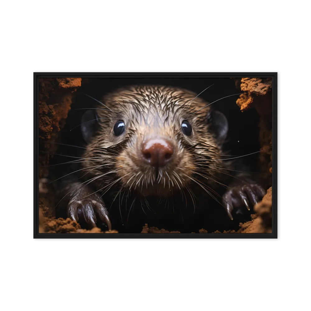 Emerging Curiosity | Canvas with Black Frame | 24″×36″
