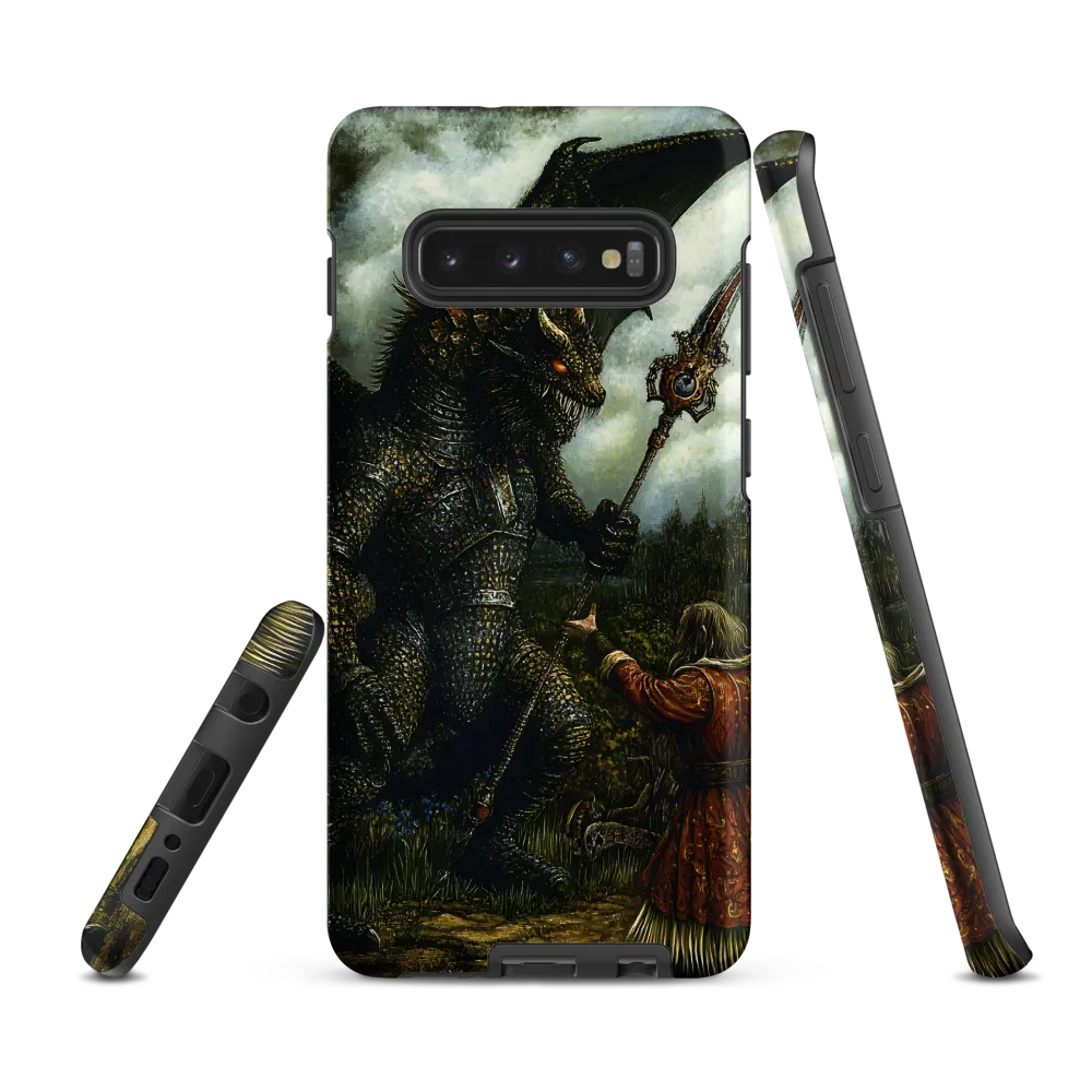 The Confrontation: Dragon vs. Wizard | Phone Case |  S10 Plus | Tough Case | Matte