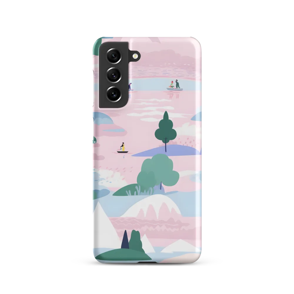 Whimsical Reflections: A Journey Through Landscapes | Phone Case |  S21 | Snap Case | Matte