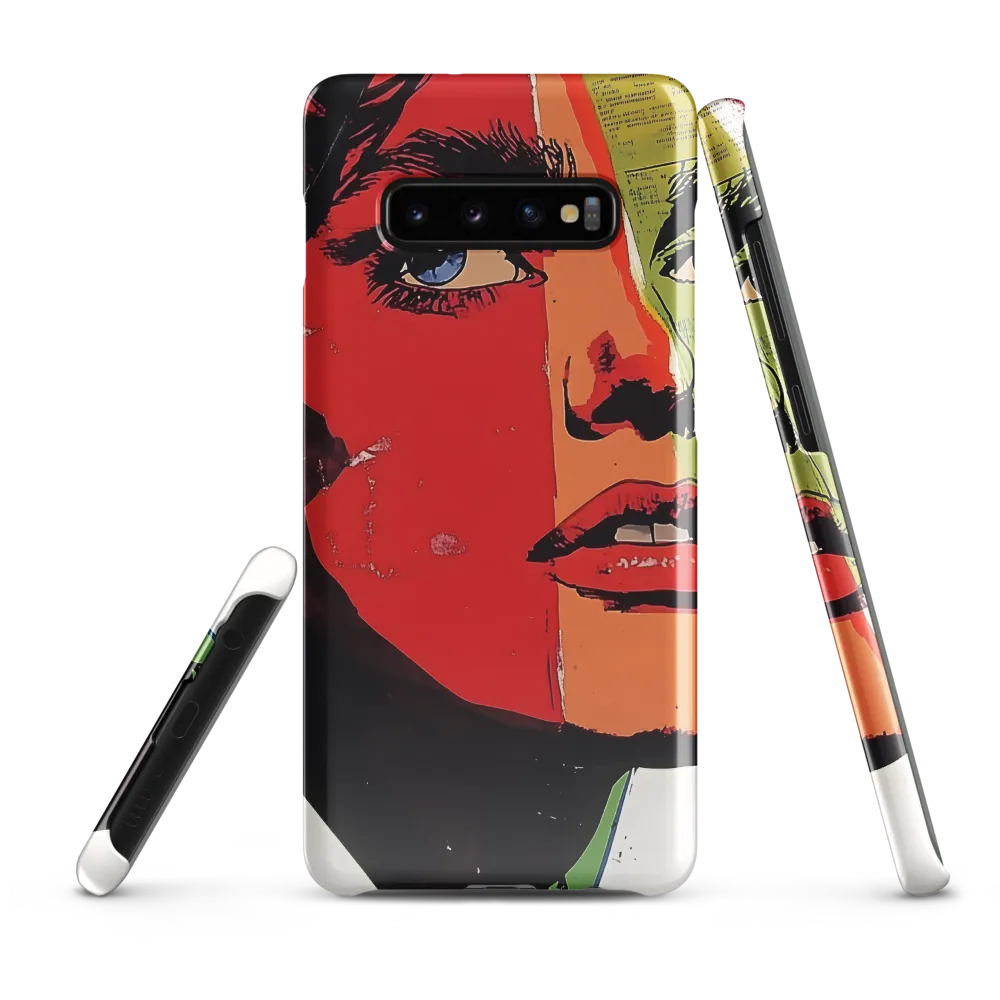 Vibrant Expressions: A Pop Art Portrait | Phone Case |  S10 Plus | Snap Case | Glossy