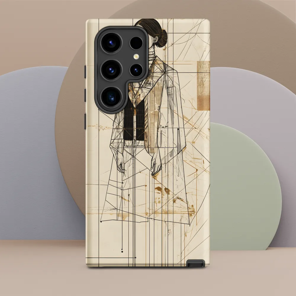 Elegance in Lines | Phone Case |  S24 Ultra | Tough Case | Matte