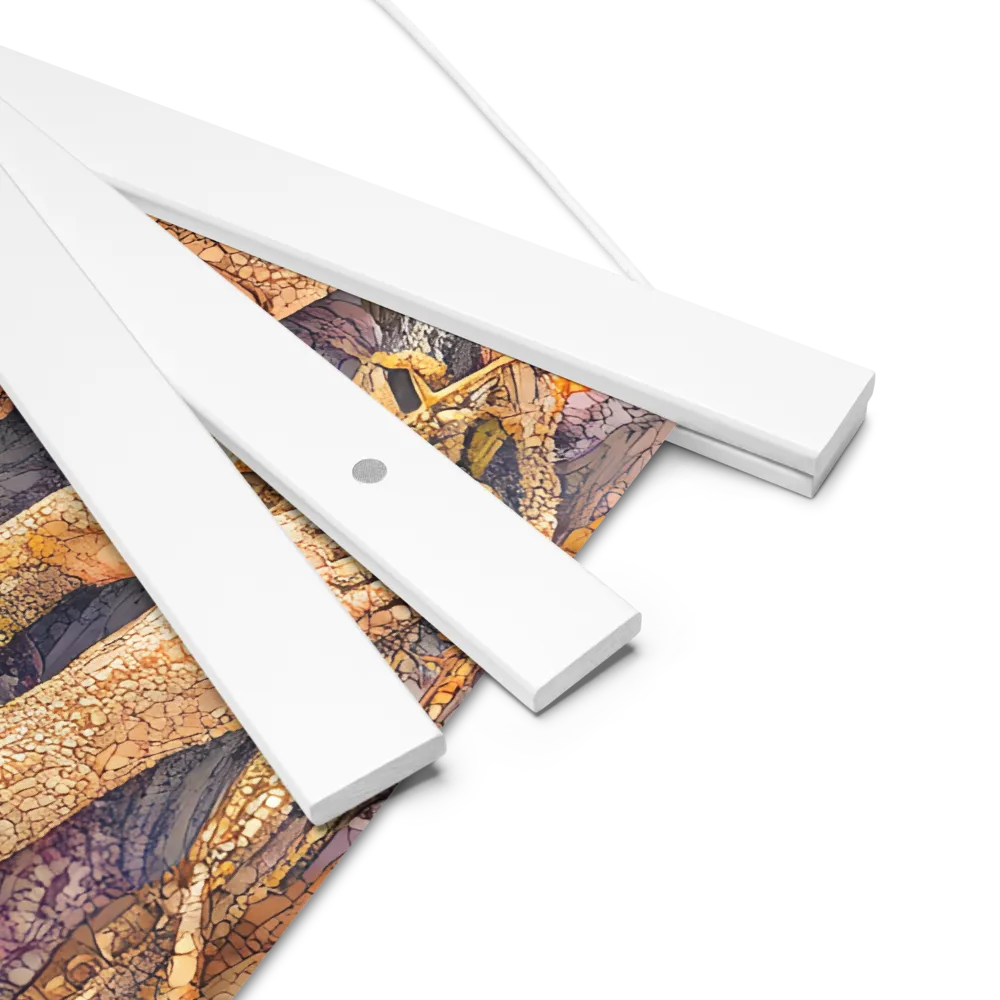 Whispers of the Frosted Meadow | Poster With White Wood Hanger | 14″×14″