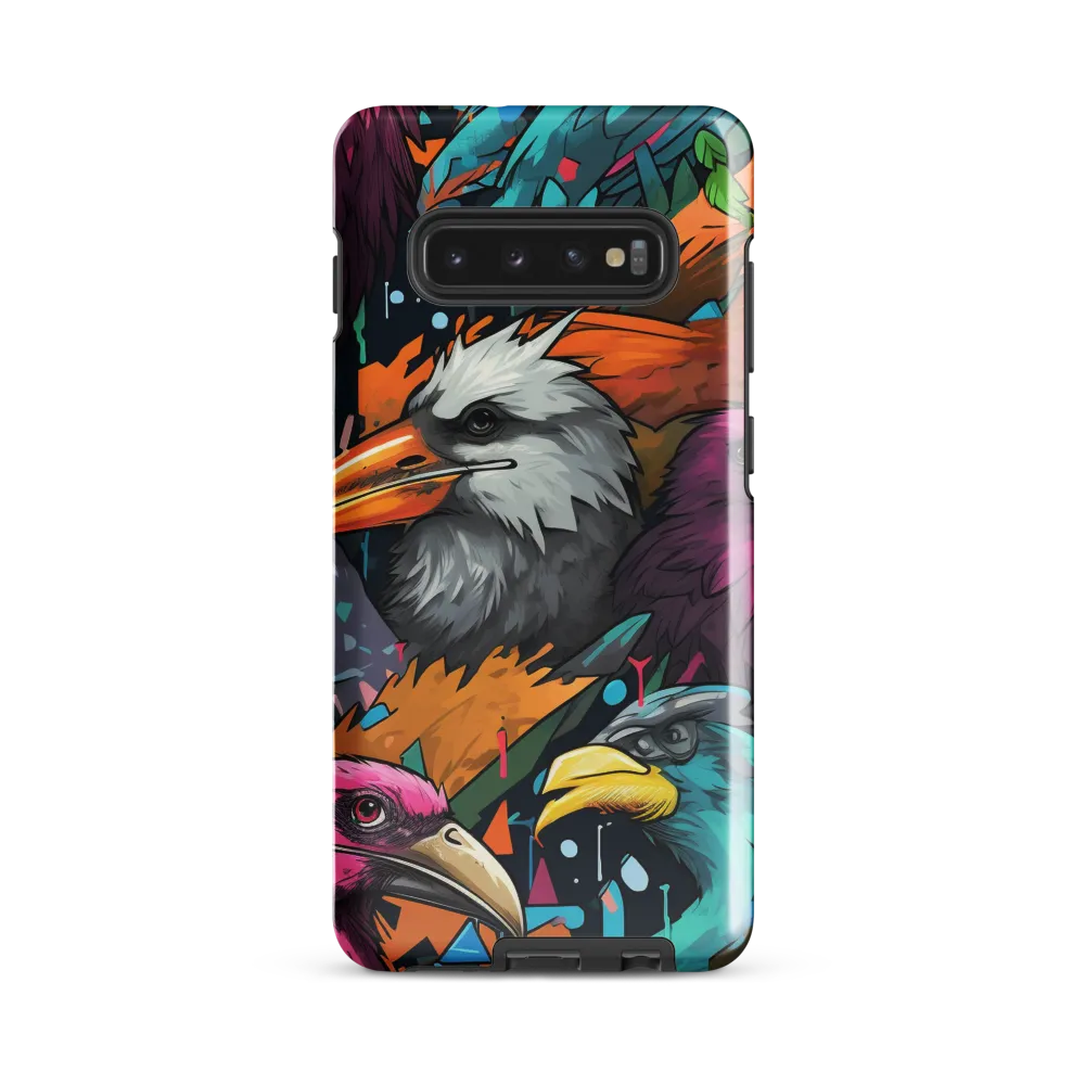 Avian Vortex: A Celebration of Color and Form | Phone Case |  S10 Plus | Tough Case | Glossy