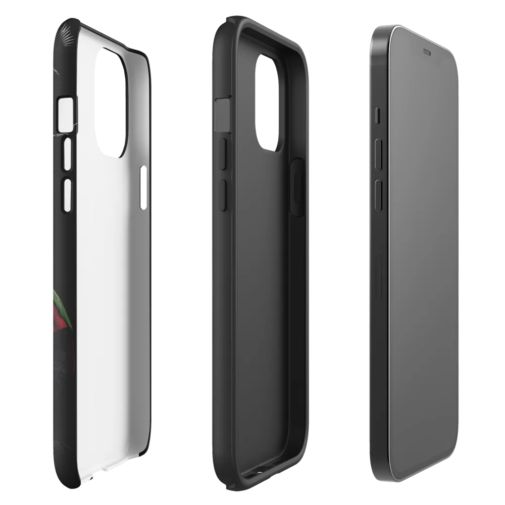 Harmony in Monochrome: A Surreal Assembly of Nature | Phone Case |  12 Pro Max | Tough Case | Matte