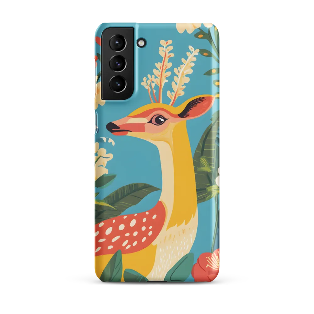 Serene Majesty: A Vibrant Deer Amidst Flora