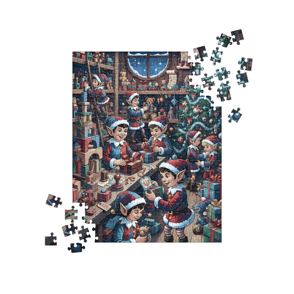Elves' Toy Workshop 
 Jigsaw Puzzle