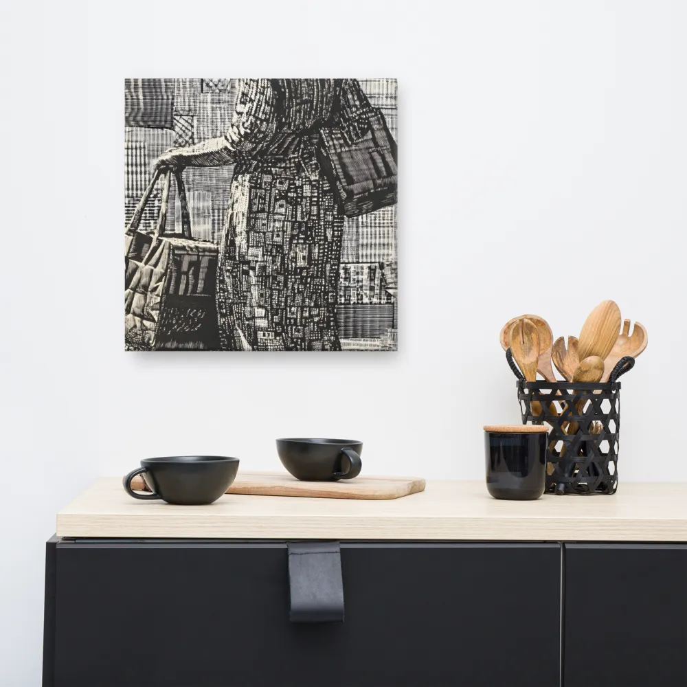 Urban Reflections: A Shopping Narrative | Canvas | 16″×16″