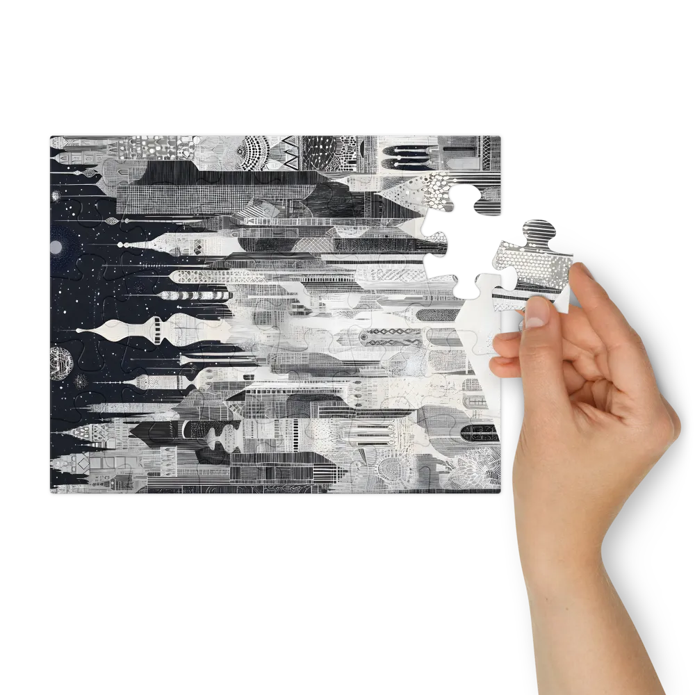 Nocturne of Spires 
 Jigsaw Puzzle in Tin Box