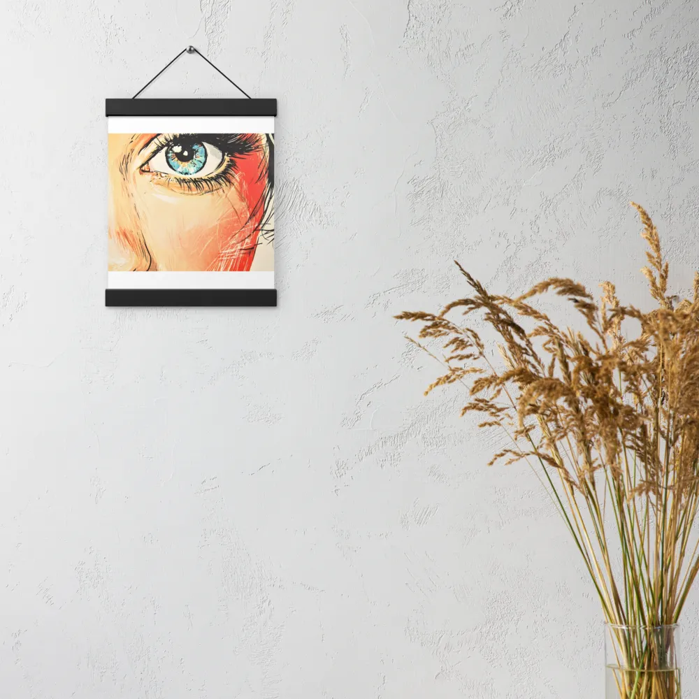 Gaze of Emotion | Poster With Black Wood Hanger | 8″×10″