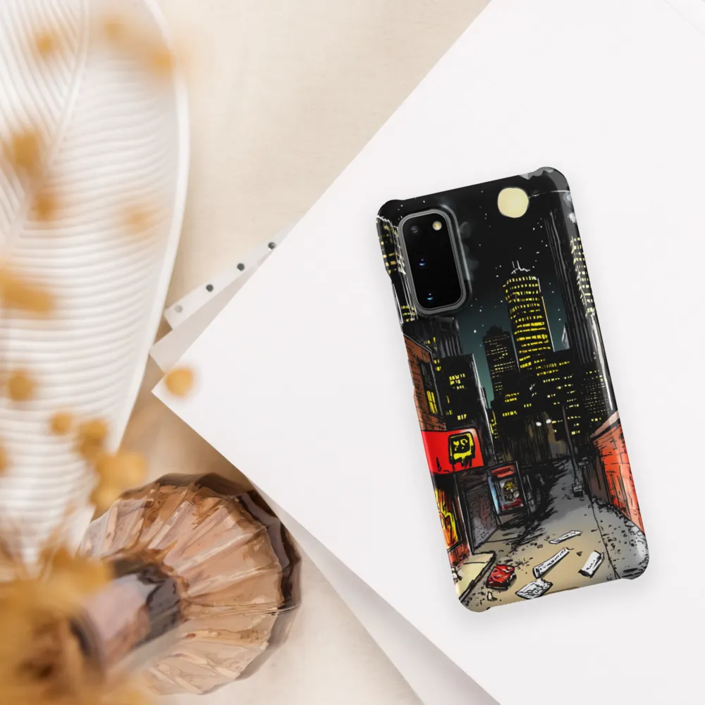 Nocturnal Cityscape: The Hidden Alley | Phone Case |  S20 | Snap Case | Matte