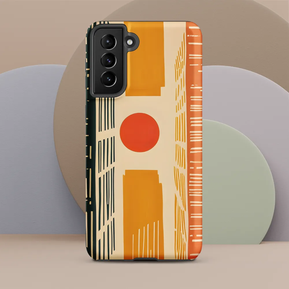 Urban Harmony: A Geometric Sunrise