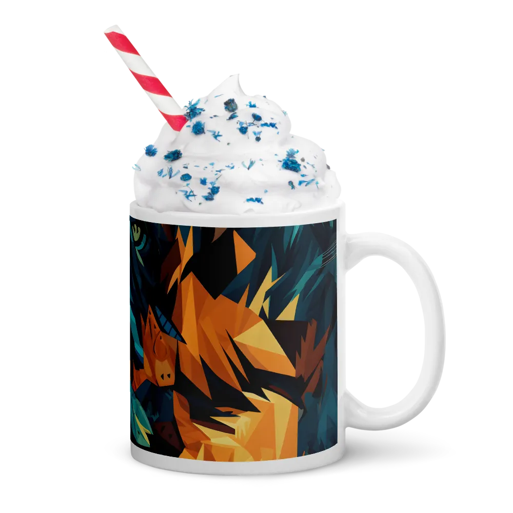 Wild Fusion: The Abstract Wolf | Mugs | Multiple Sizes & Colors