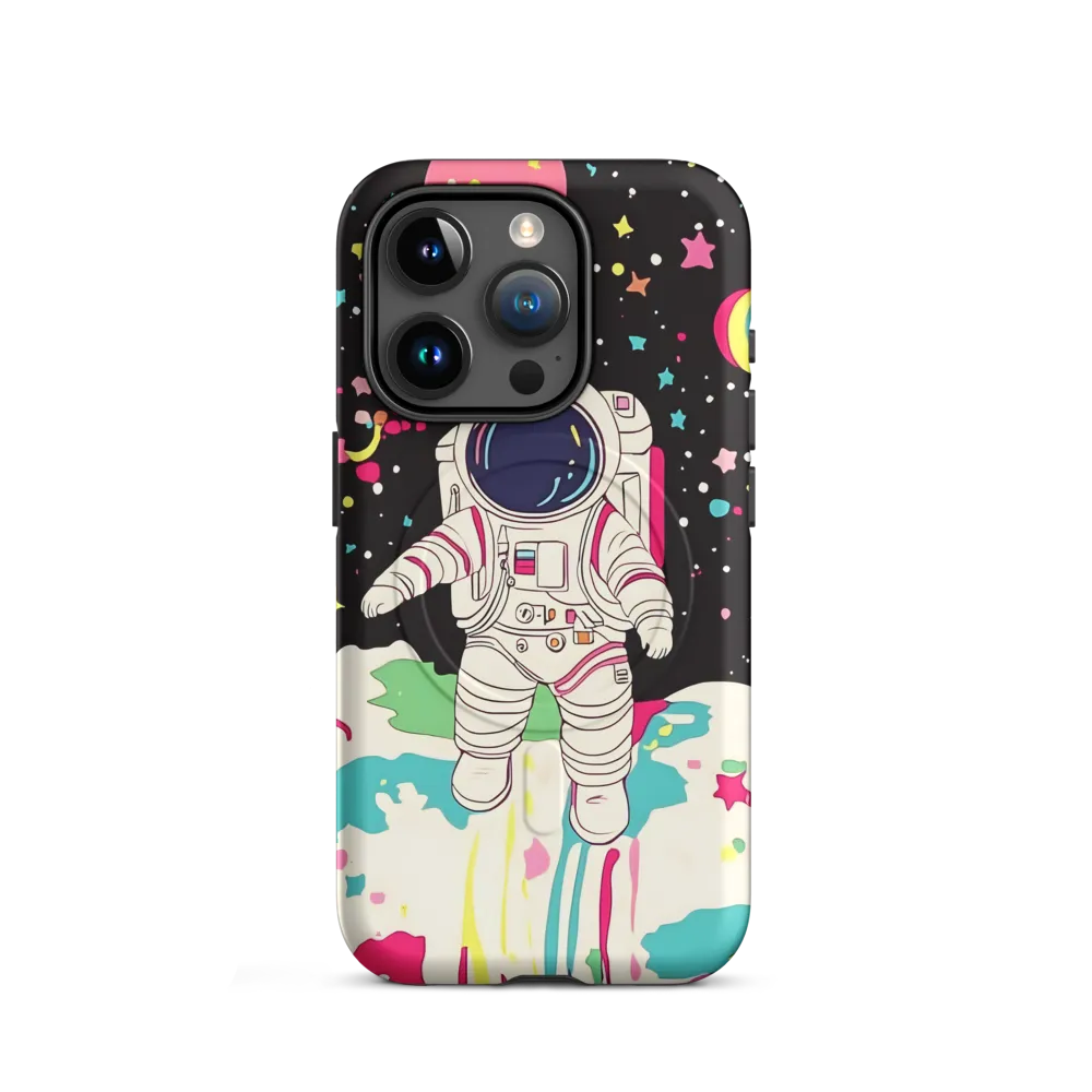 Neon Drift — Astronaut on a Pastel Moon