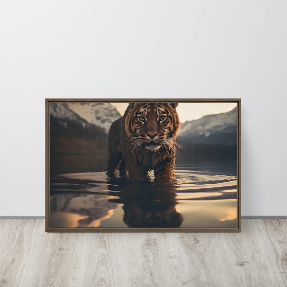 Majestic Reflection: The Tiger's Domain