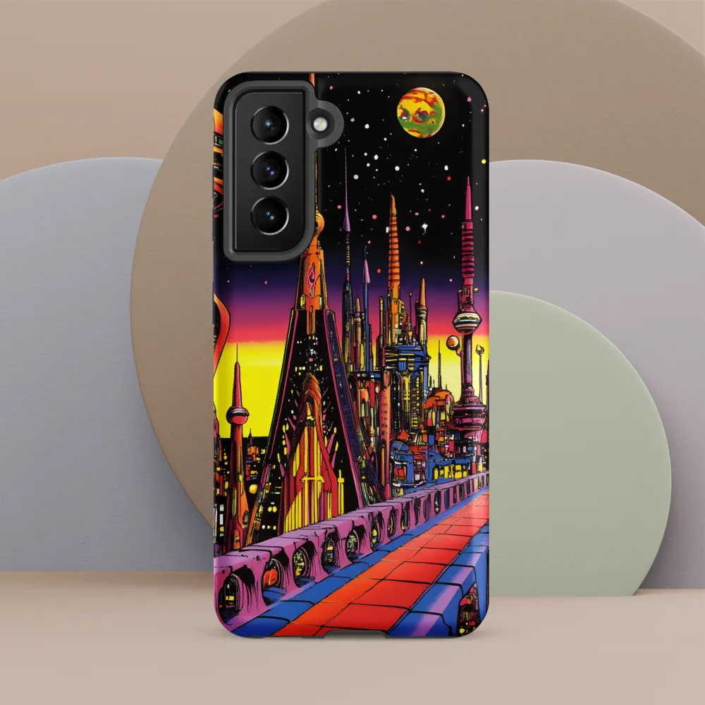 Futuristic Cosmos: A Journey Through Neon Cities