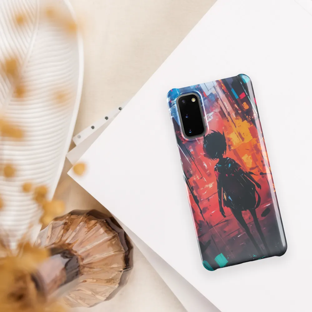 Silhouette in the Urban Abyss | Phone Case |  S20 | Snap Case | Glossy