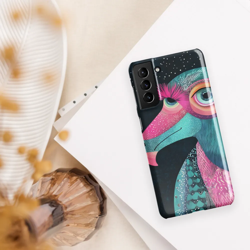 Whimsical Vulture: A Dance of Colors | Phone Case |  S21 Plus | Snap Case | Glossy